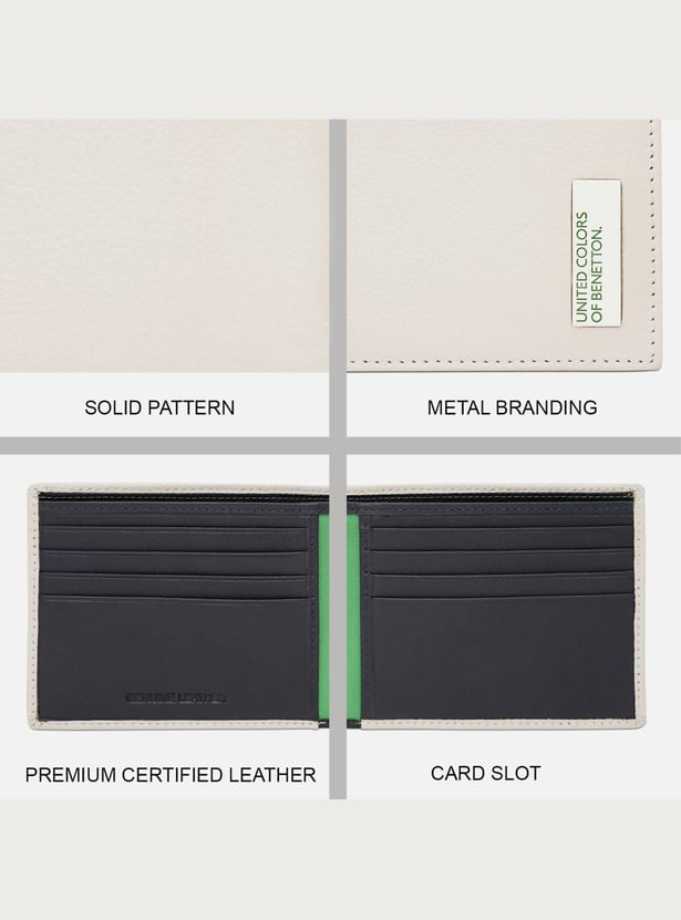 UNITED COLORS OF BENETTON Textured Bi-Fold Wallet