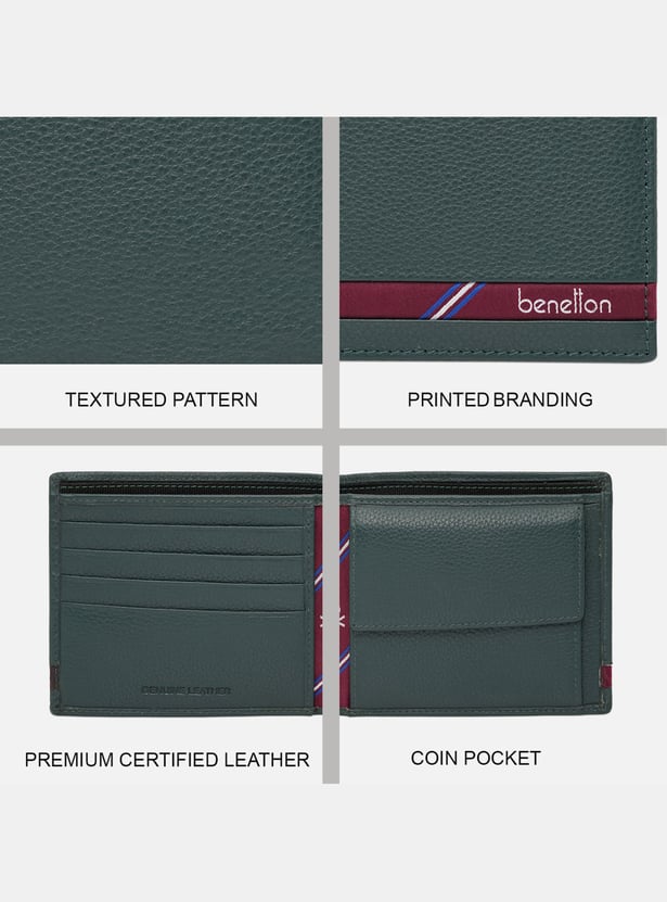 UNITED COLORS OF BENETTON Textured Bi-Fold Wallet