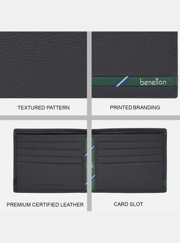 UNITED COLORS OF BENETTON Textured Bi-Fold Wallet