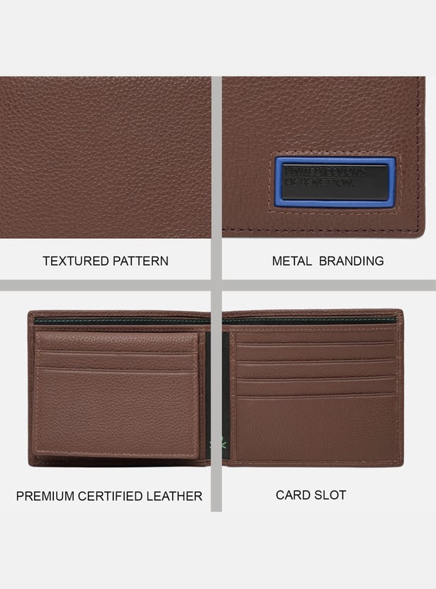 UNITED COLORS OF BENETTON Textured Bi-Fold Wallet