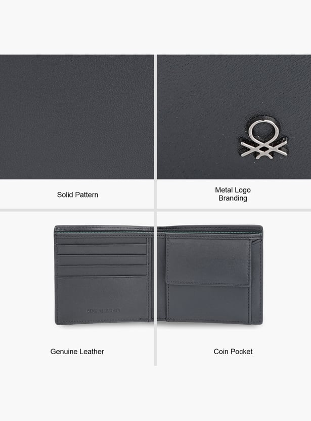 UNITED COLORS OF BENETTON Textured Bi-Fold Wallet