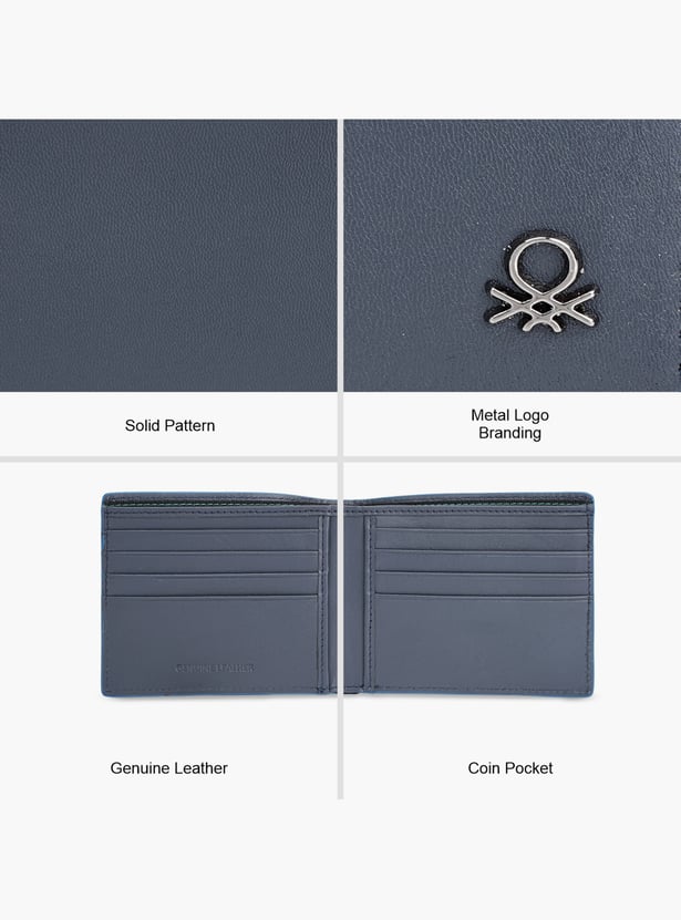UNITED COLORS OF BENETTON Textured Bi-Fold Wallet