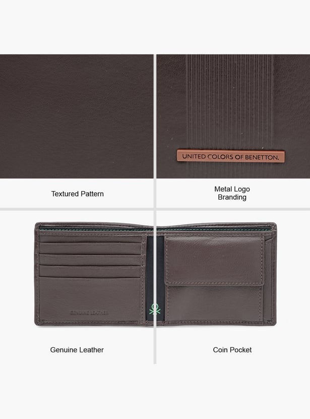 UNITED COLORS OF BENETTON Ribbed Bi-Fold Wallet