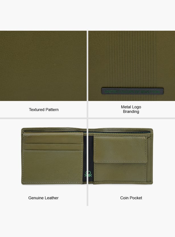 UNITED COLORS OF BENETTON Ribbed Bi-Fold Wallet