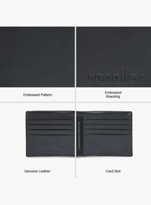 UNITED COLORS OF BENETTON Embossed Bi-Fold Wallet