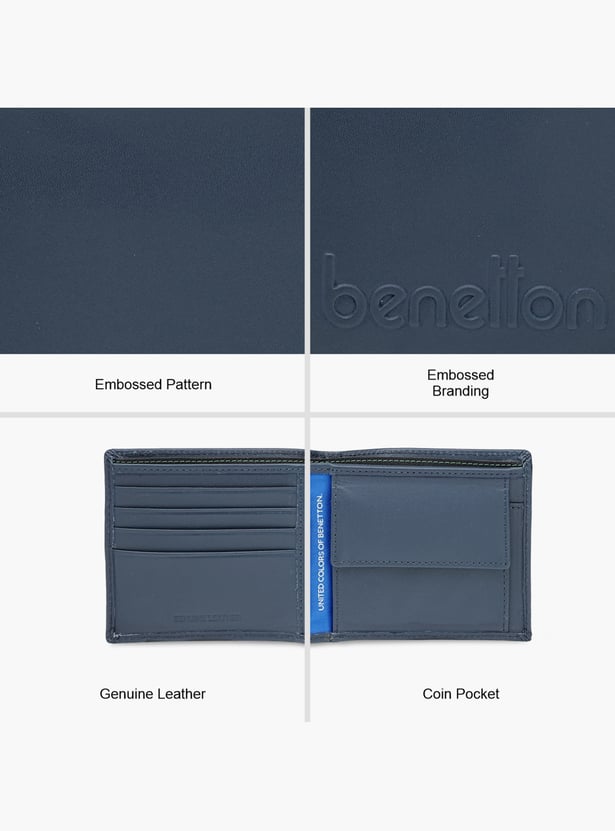 UNITED COLORS OF BENETTON Embossed Bi-Fold Wallet