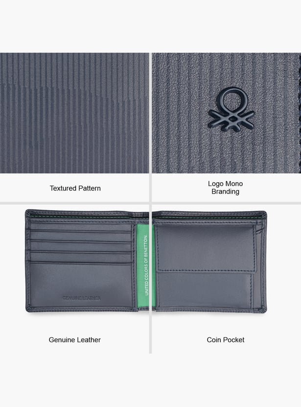 UNITED COLORS OF BENETTON Striped Bi-Fold Wallet