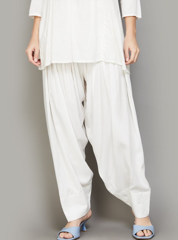 AURELIA Solid Salwar Pants