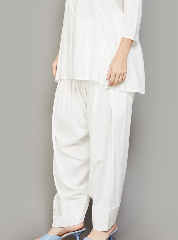 AURELIA Solid Salwar Pants