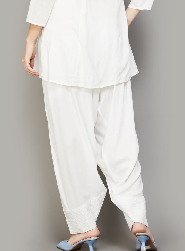 AURELIA Solid Salwar Pants