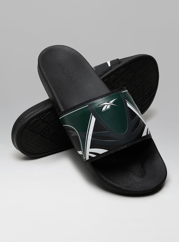 Buy REEBOK PU Slide Gano Slide Printed Sliders from Reebok at just INR ...