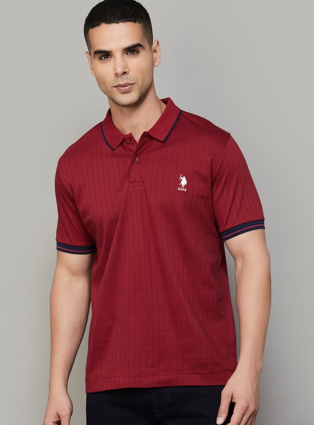 US POLO ASSN Striped Polo T-shirt