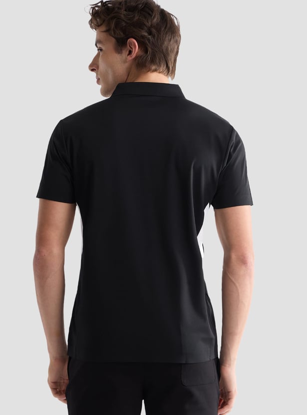 US POLO ASSN Solid Slim Fit Sports Polo T-shirt