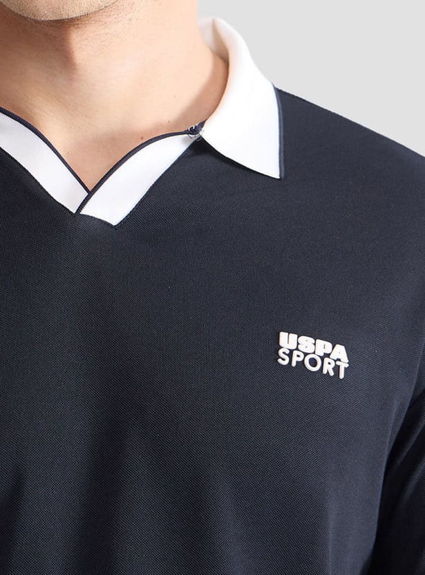 US POLO ASSN Brand Print Polo T-shirt