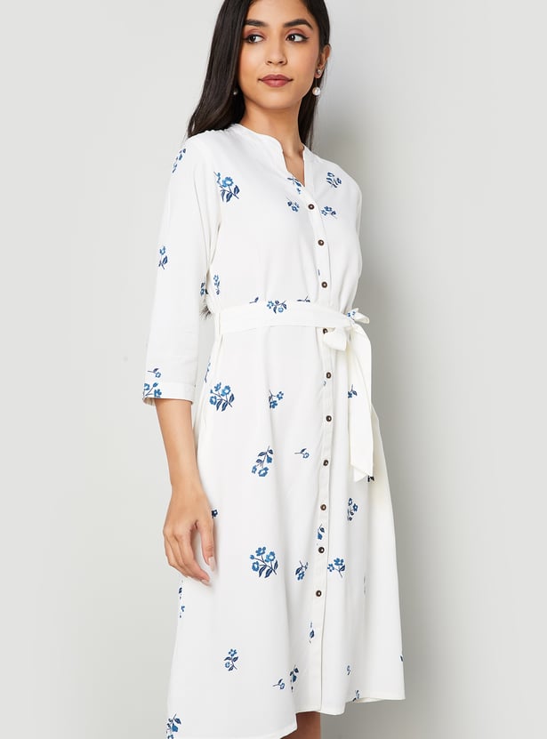 COLOURME Floral Print Shirt Dress