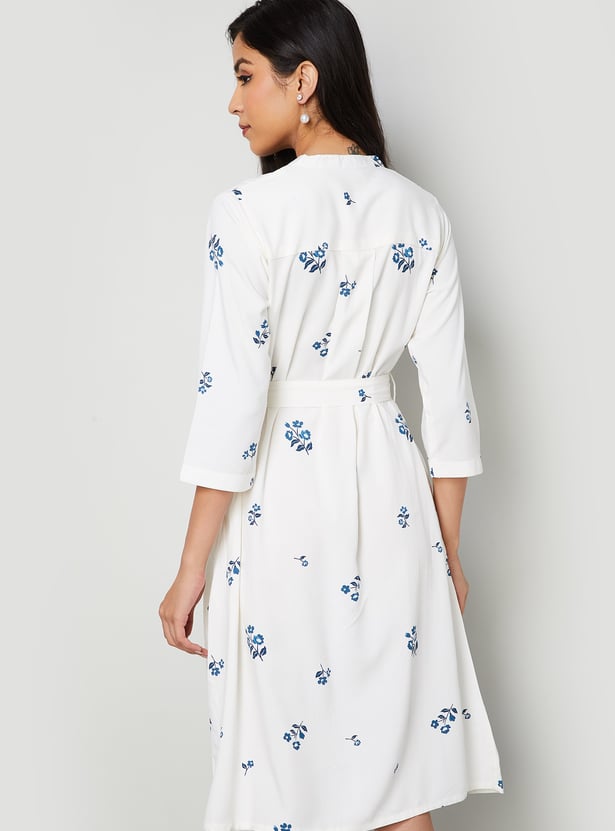 COLOURME Floral Print Shirt Dress