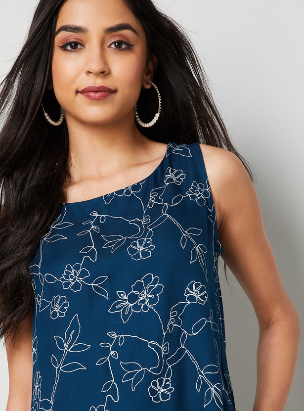 COLOUR ME Floral Print A-Line Dress