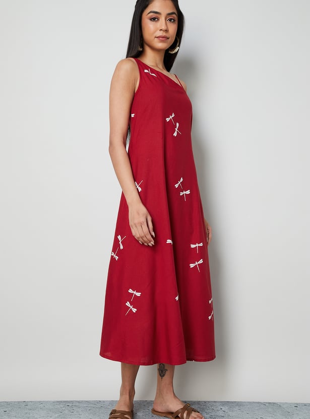 COLOUR ME Printed A-line Dress