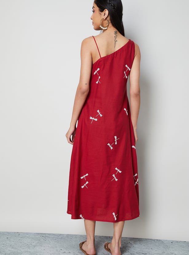 COLOUR ME Printed A-line Dress