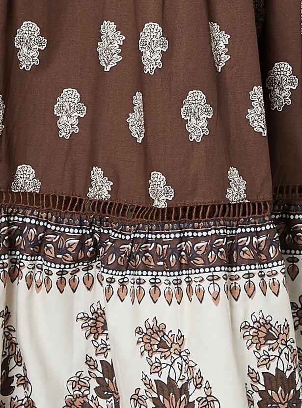 COLOUR ME Printed Tiered Dress