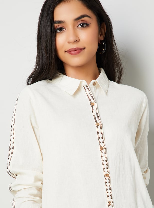 COLOUR ME Embroidered Shirt