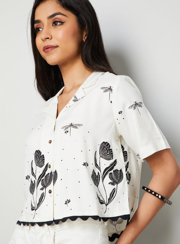 COLOUR ME Floral Print Shirt