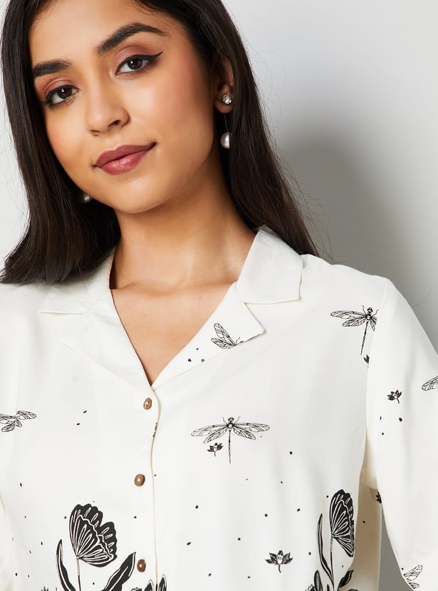 COLOUR ME Floral Print Shirt
