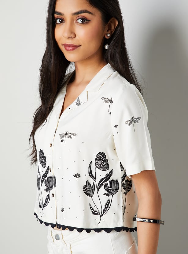 COLOUR ME Floral Print Shirt