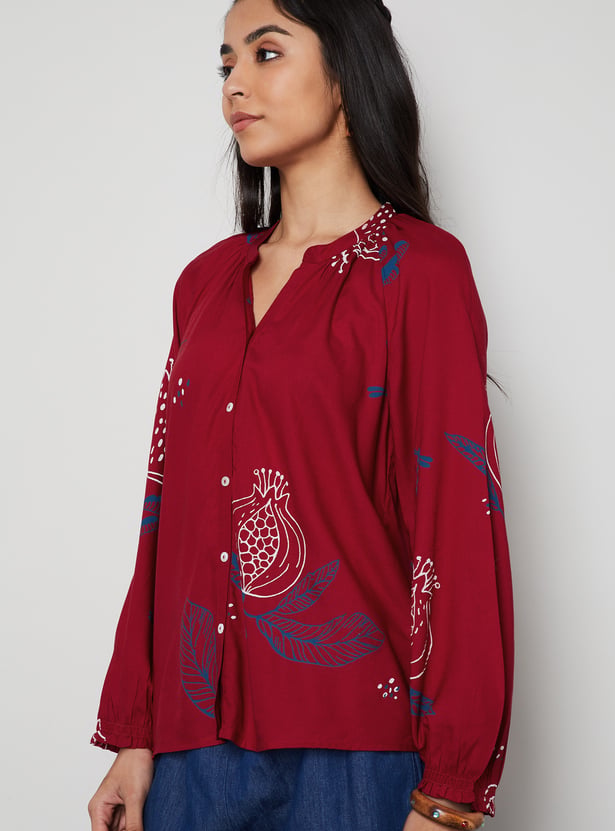COLOUR ME Floral Print Top
