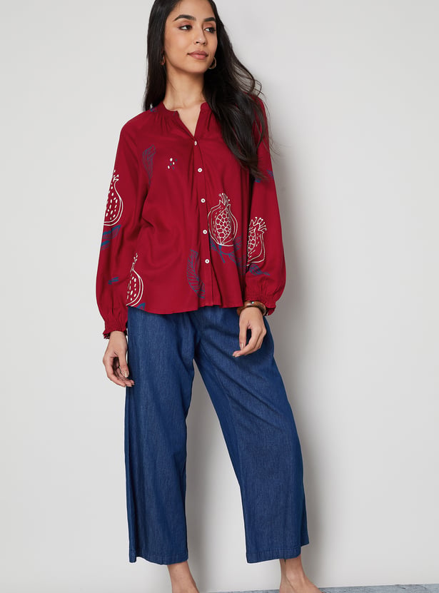 COLOUR ME Floral Print Top