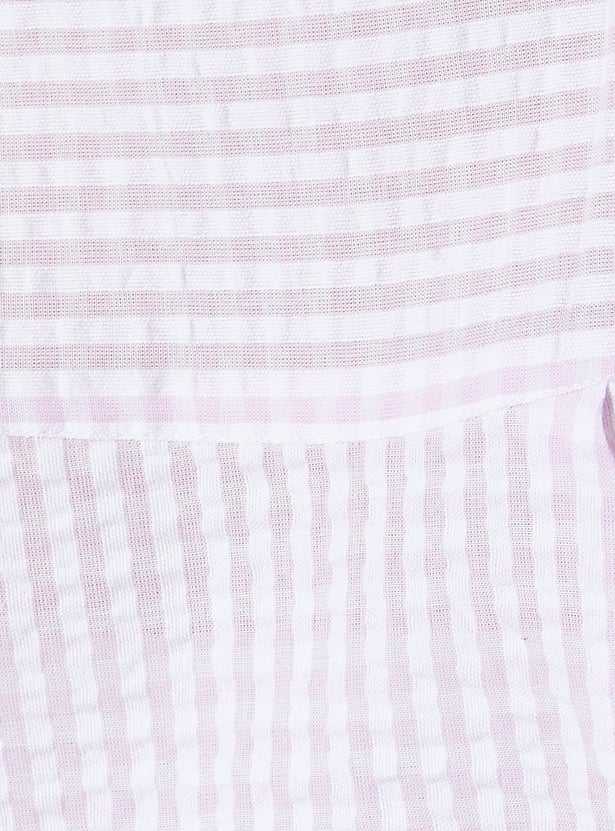 COLOUR ME Seersucker Top