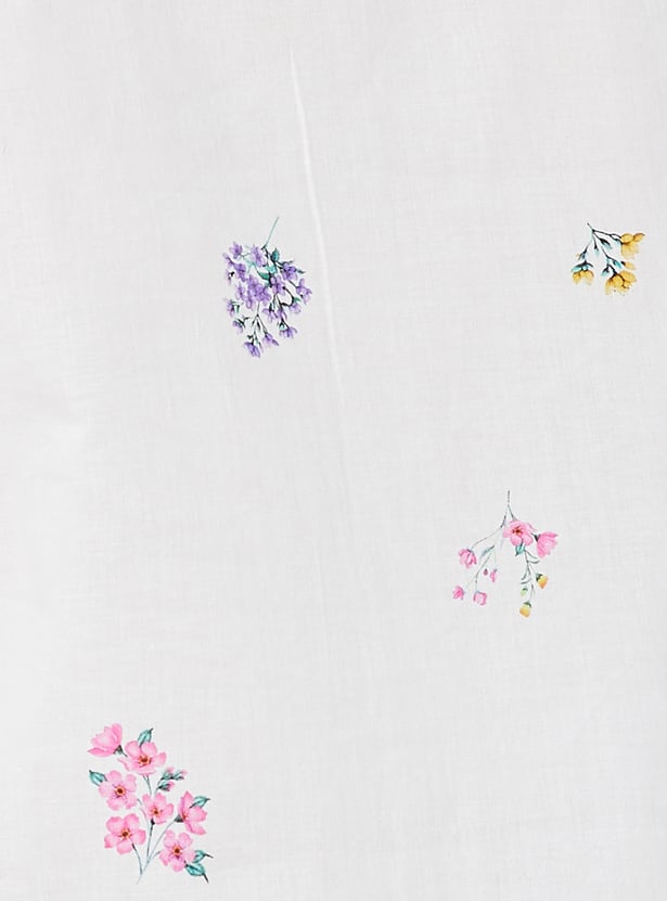 COLOUR ME Floral Print Peplum Top