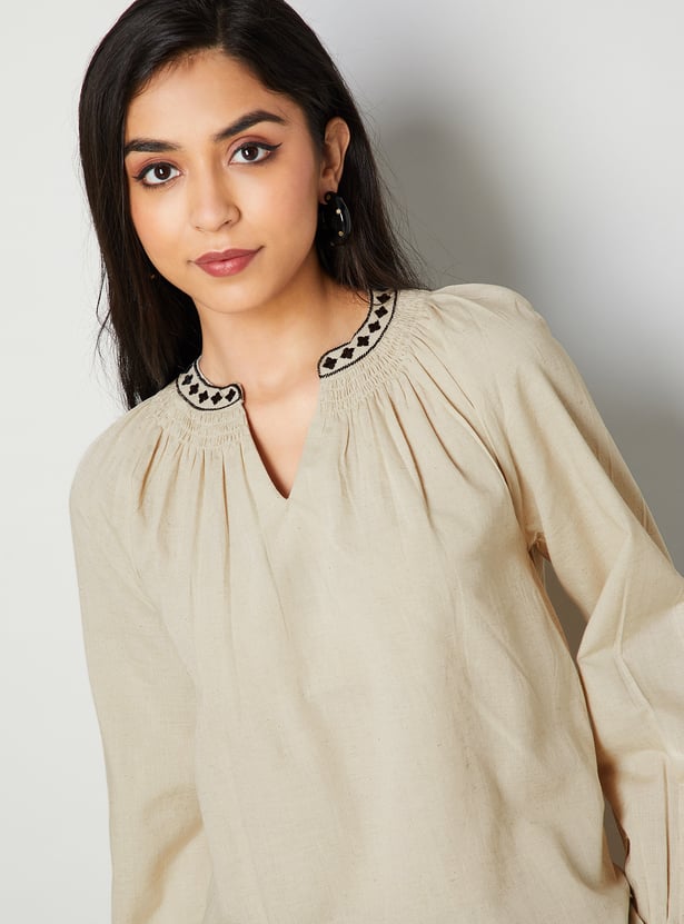 COLOUR ME Embroidered Top