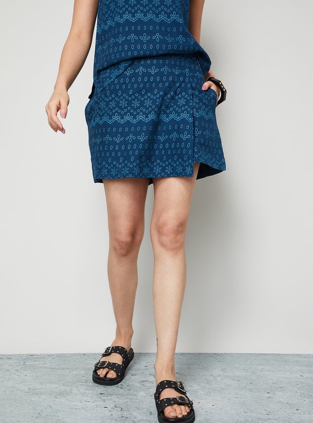 COLOUR ME Printed Skort