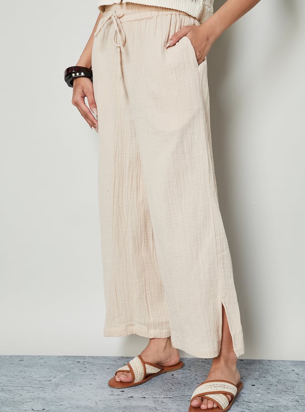 COLOUR ME Textured Palazzos