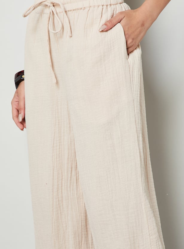 COLOUR ME Textured Palazzos