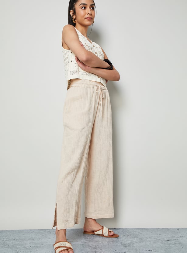 COLOUR ME Textured Palazzos