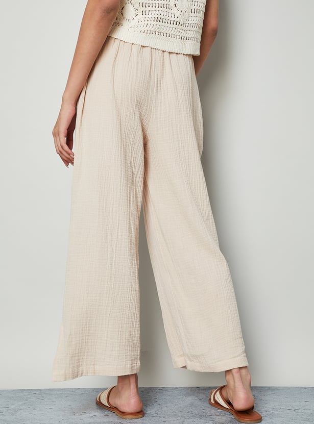 COLOUR ME Textured Palazzos