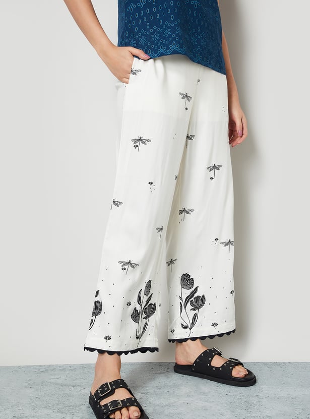 COLOUR ME Printed Palazzos