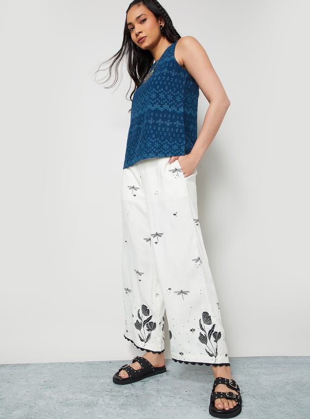 COLOUR ME Printed Palazzos