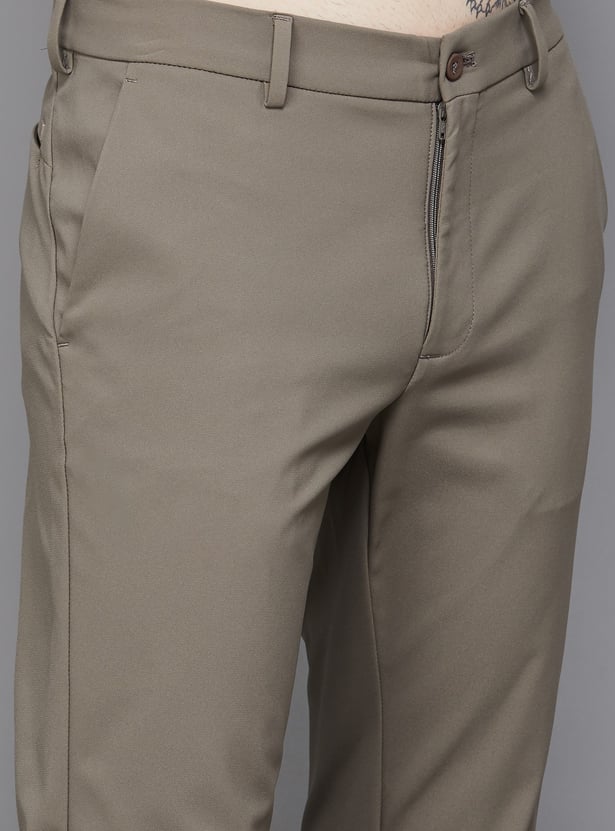 BLACKBERRYS CASUAL Solid Super Slim Trousers
