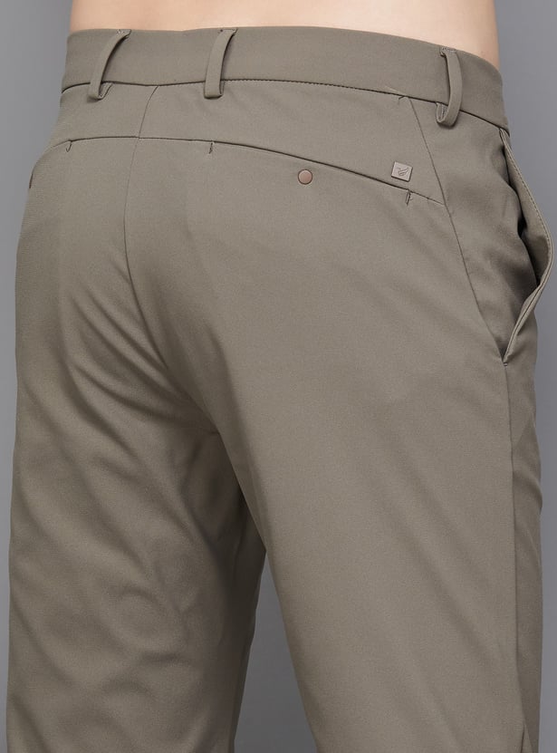 BLACKBERRYS CASUAL Solid Super Slim Trousers