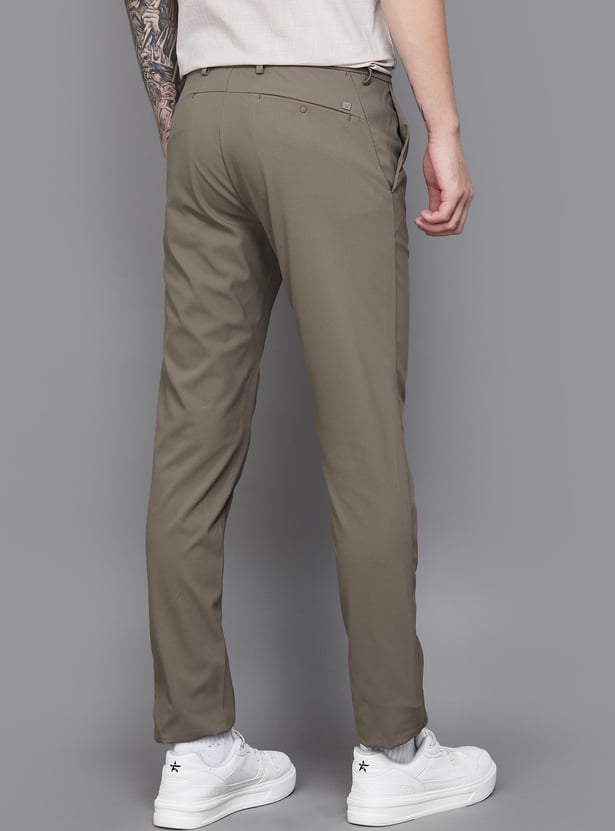 BLACKBERRYS CASUAL Solid Super Slim Trousers