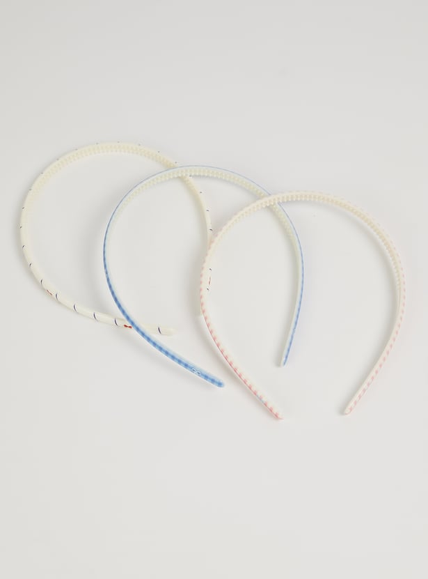FAME FOREVER Girls Printed Hair Band - Pack of 3