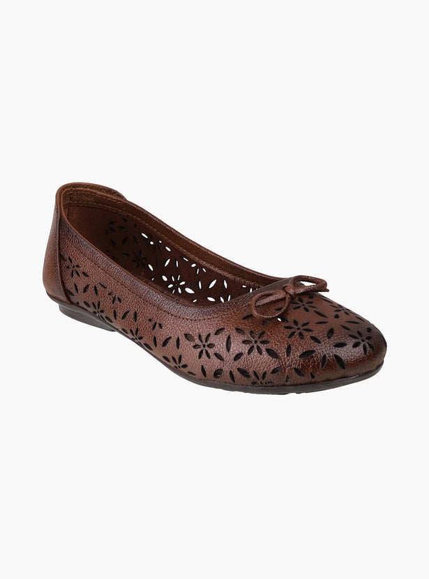 CATWALK Laser Cuts Slip-On Ballerinas