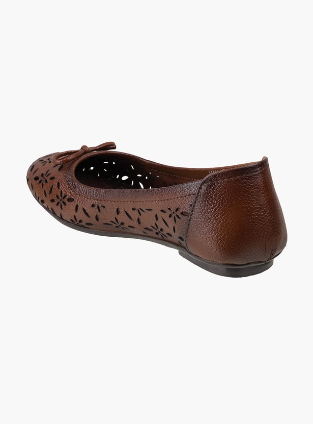 CATWALK Laser Cuts Slip-On Ballerinas