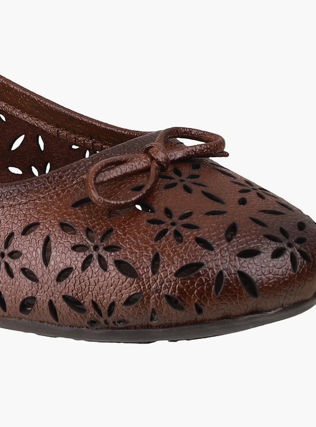 CATWALK Laser Cuts Slip-On Ballerinas