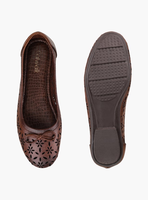 CATWALK Laser Cuts Slip-On Ballerinas
