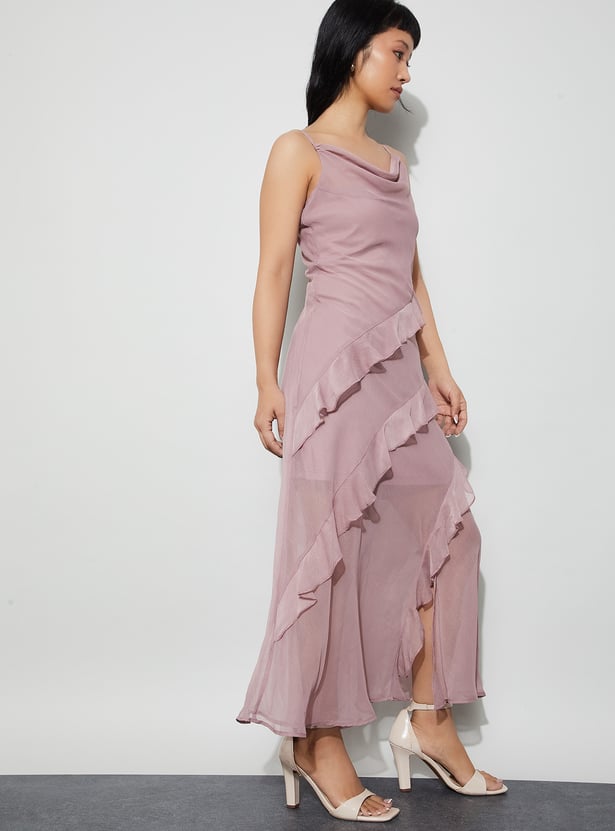GINGER Solid Maxi Dress