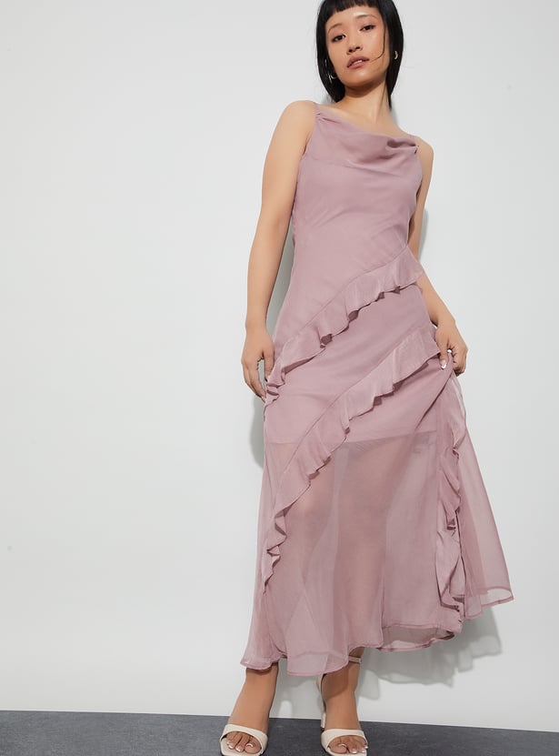 GINGER Solid Maxi Dress
